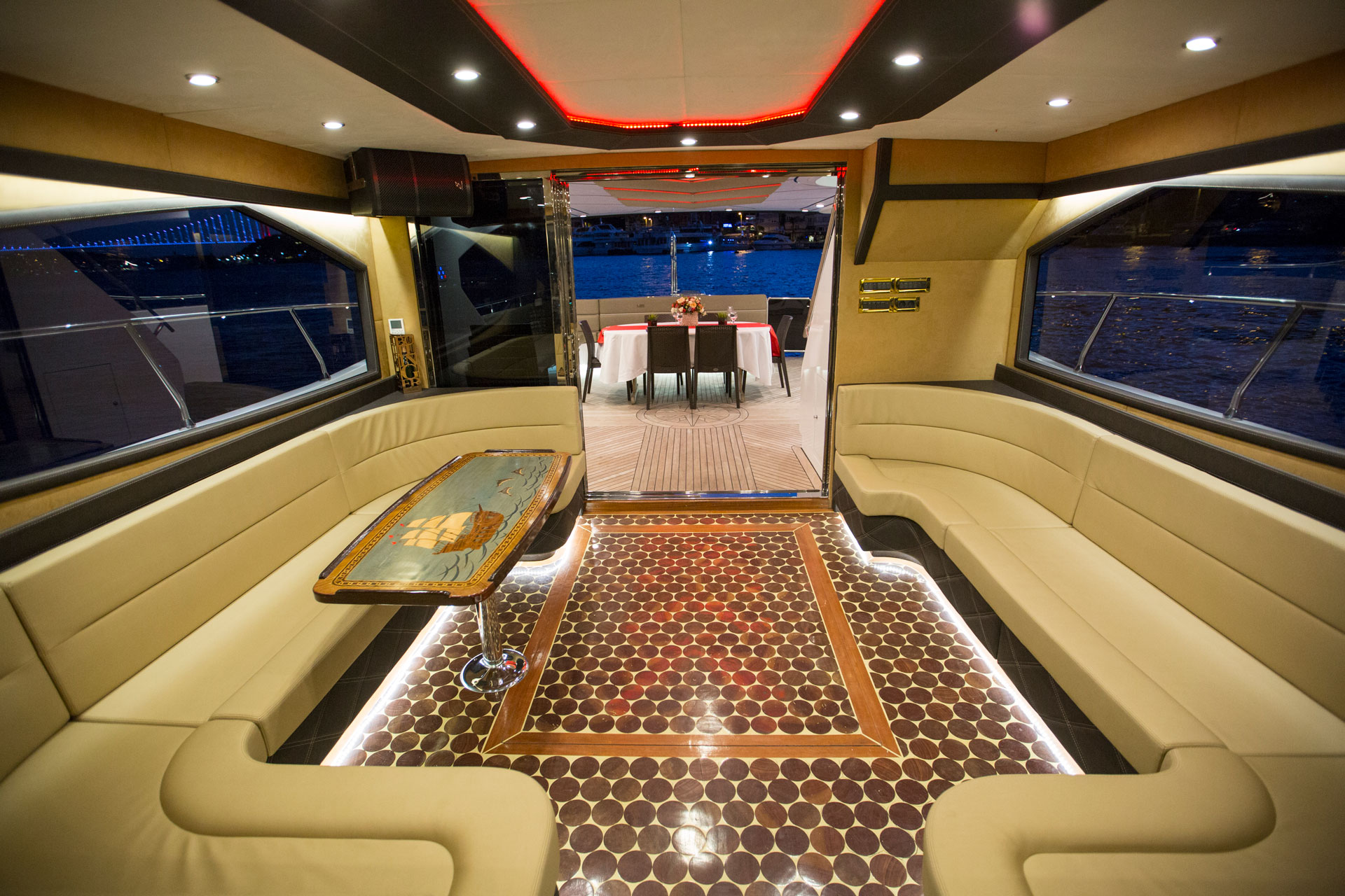 BOSPHORUS PREMIUM YACHT FOR COUPLES with Pick Up & Drop off and Private Waiter